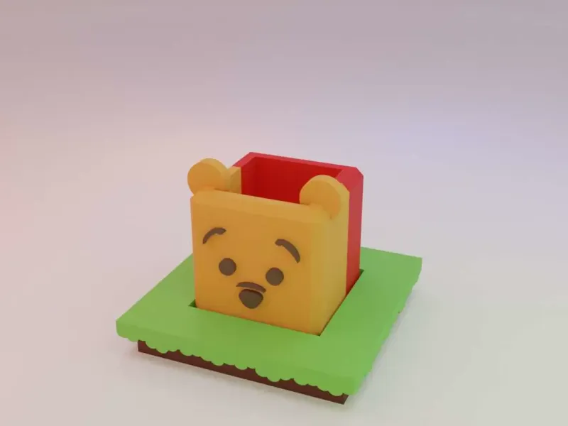 Disney Tsum Tsum Winnie The Pooh Bear Planter Box