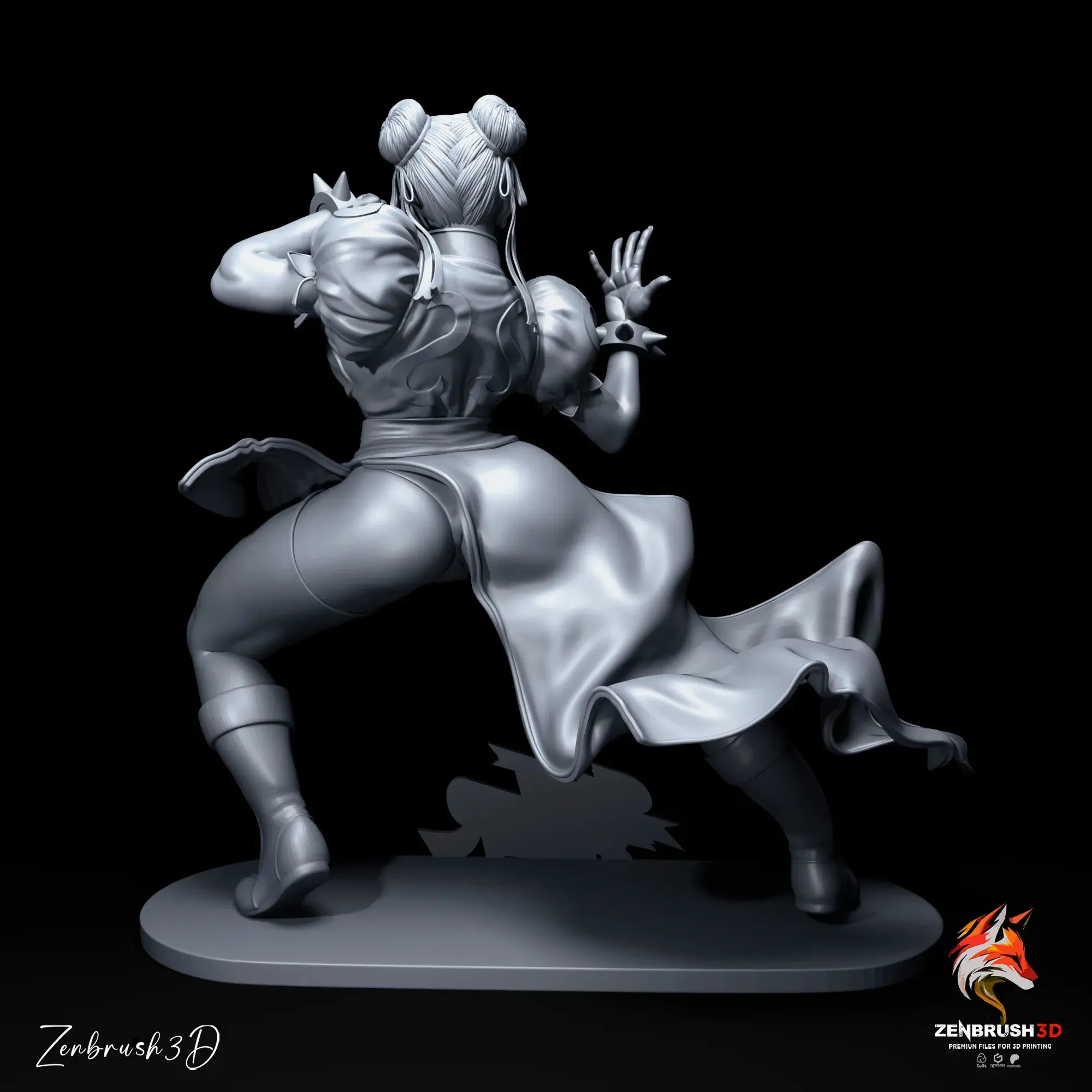 CHUN-LI - STREET FIGHTER - NUDE + IMPRESSÃO 3D NFSW