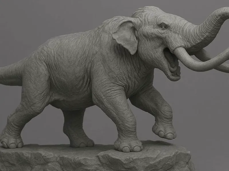 modèle d'éléphant détaillé