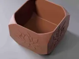 Macetero con loto - Jarrón 0009-8