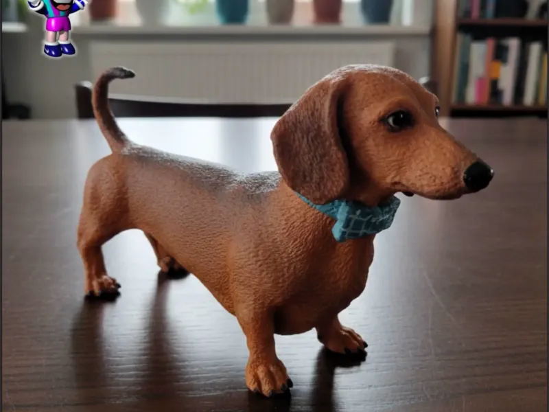 Cão Salsicha em Pé