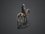 Mounted Skeleton Spearman - Tabletop Miniature-2