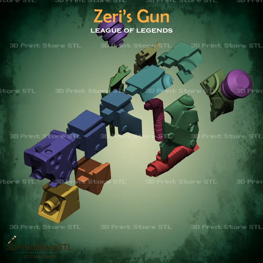 Zeri Gun Cosplay League of Legends - STL File