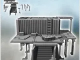 Large outpost in metal arranged containers with awnings and-1