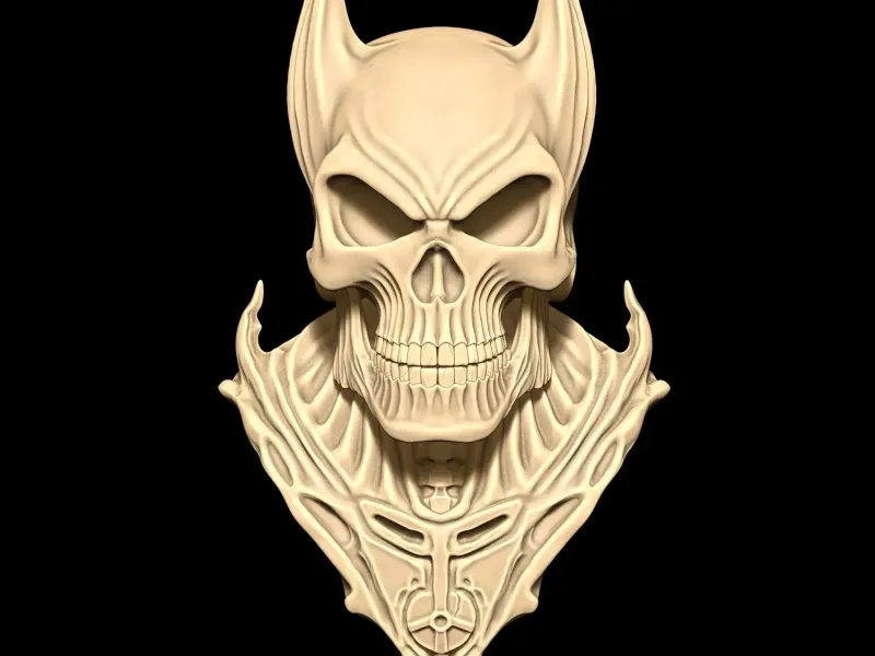 skull Batman Wall