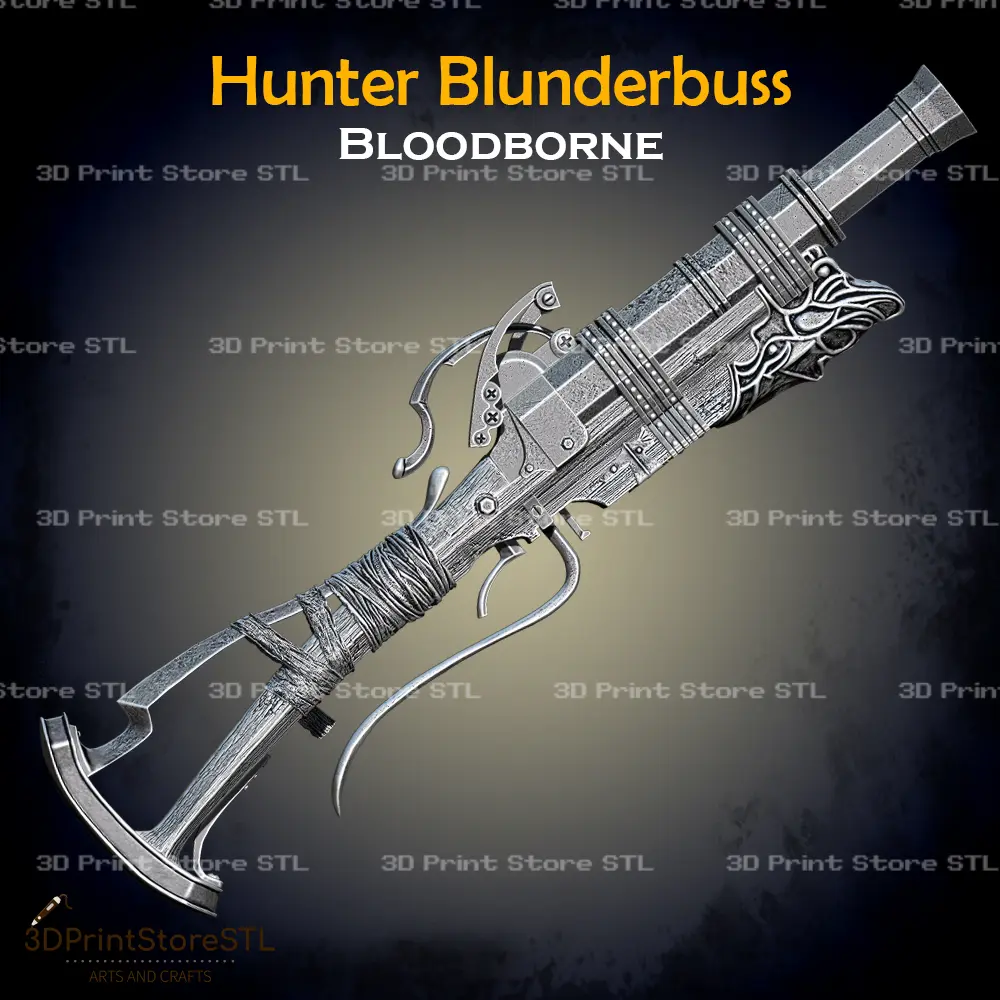 Cosplay dell'archibugio del cacciatore Bloodborne - File STL