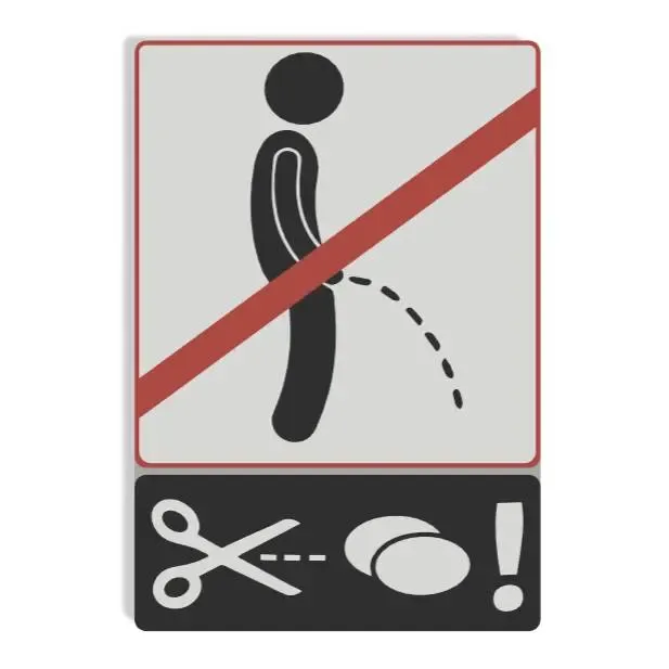 No urinating allowed sign Wall Decoration Logo Poster