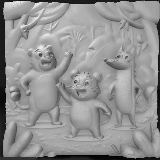 wild animal cartoons