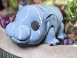 Moo Deng Articulating Baby Hippo!