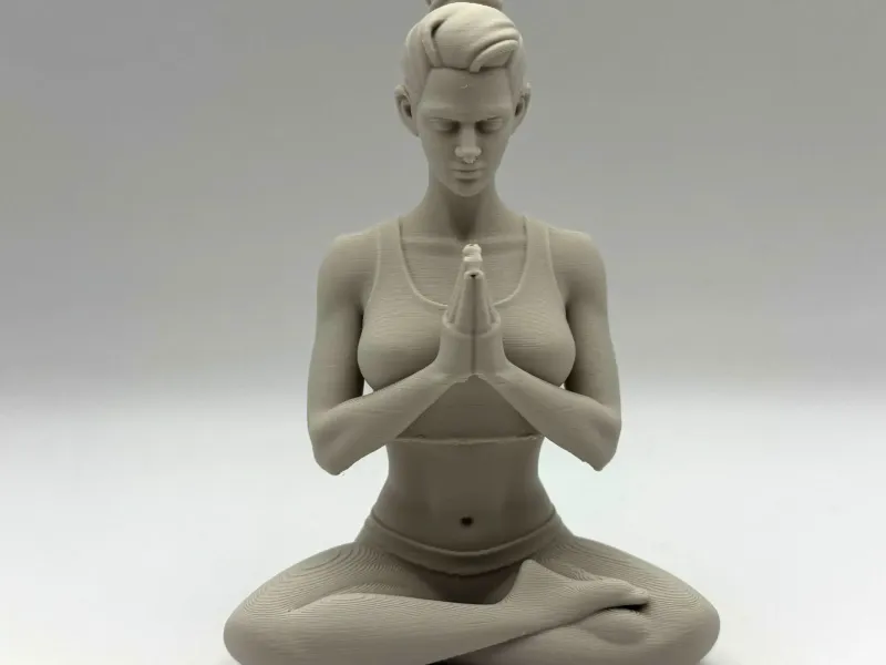 Meditating Woman Figurine