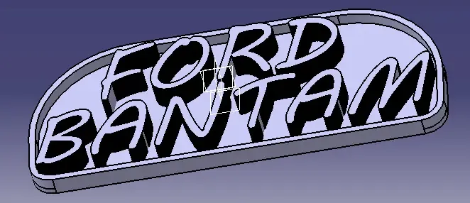 FORD BANTAM NAME TAG
