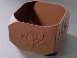 Macetero con loto - Jarrón 0009-6