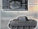 Panther Ausf. G (15mm) - miniatures tank ww2 flames war bolt-3