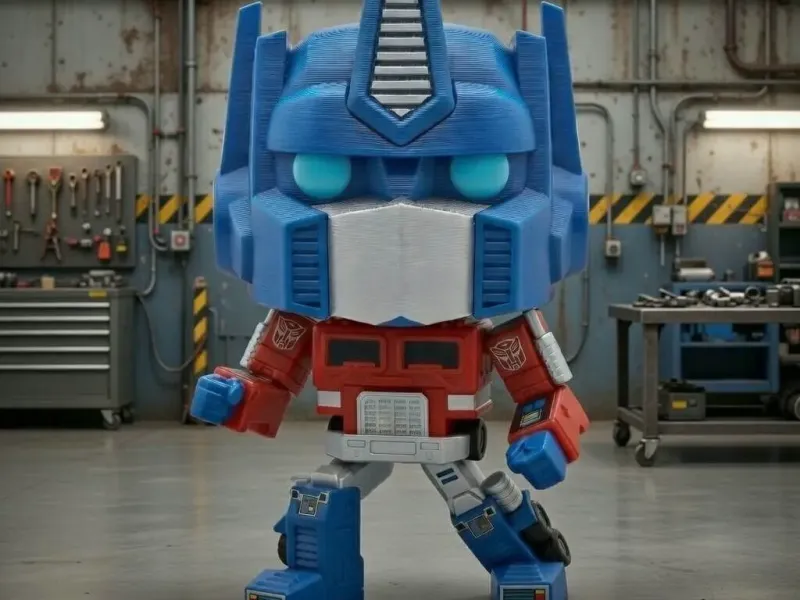 Optimus Prime in attack - Funko Pop