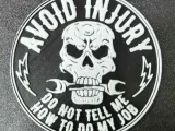 Avoid Injury Sign-0