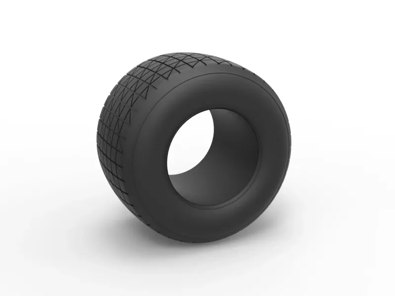 Dirt Sprint racing tire 16 Scale 1:25