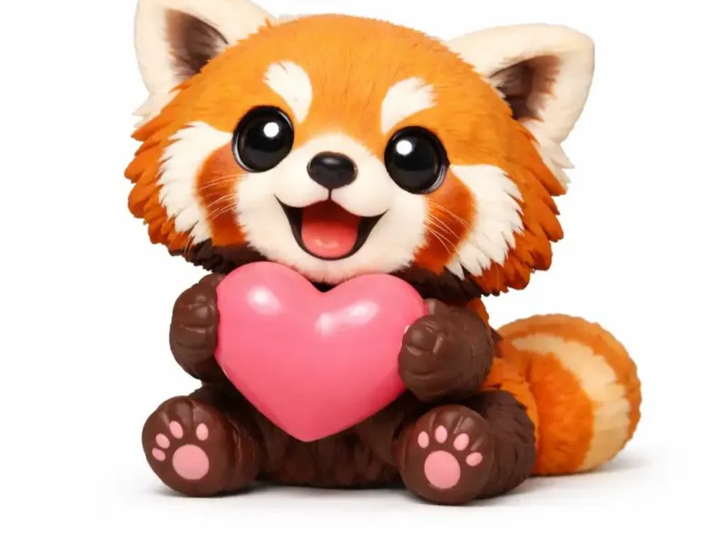 red panda love