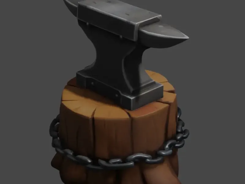 Anvil on a Stump D&D tabletop miniature