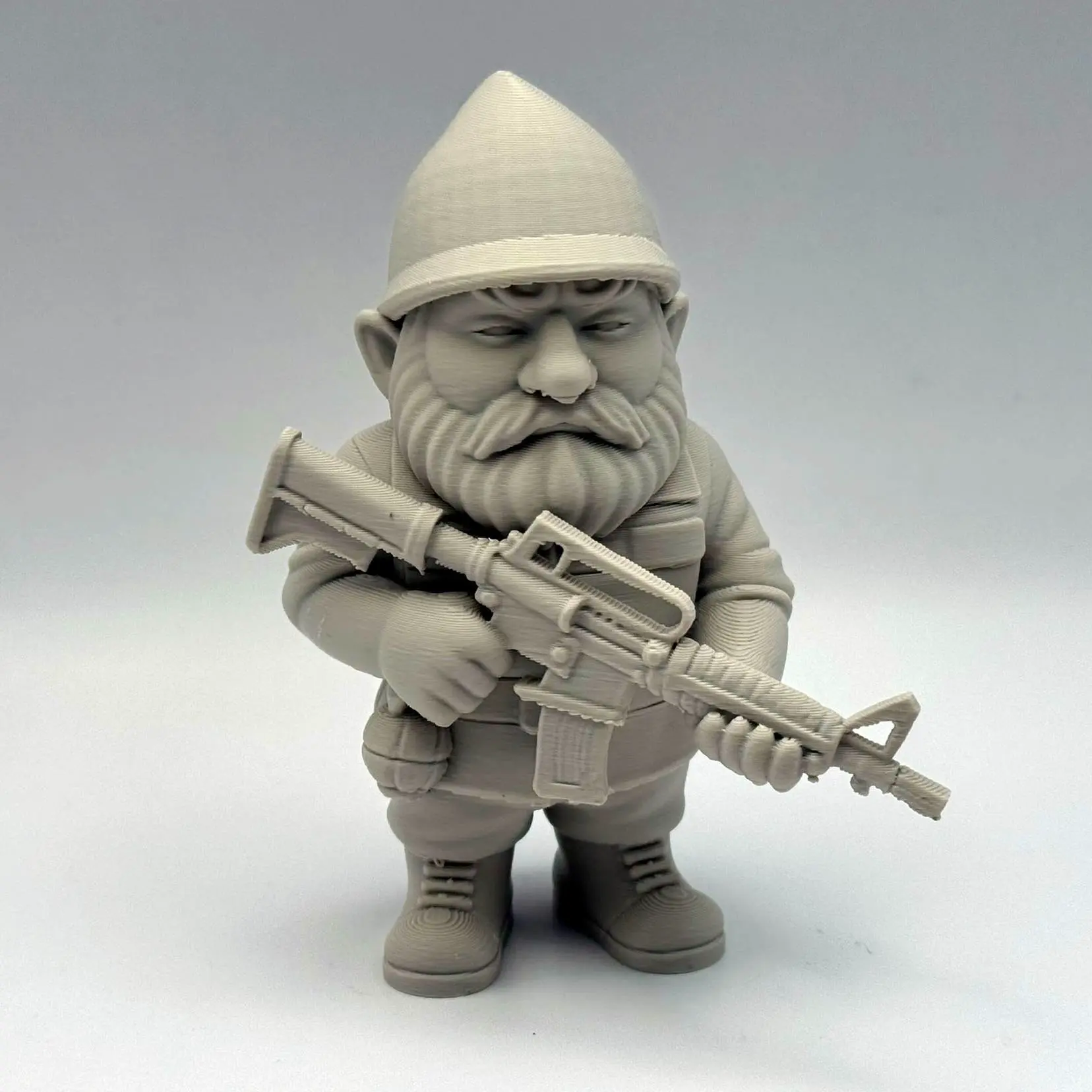 Military Garden Gnome