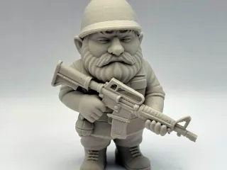 Military Garden Gnome