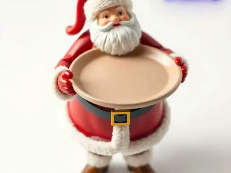 Santa With Plate Christmas Candy Holder Table Decor Tools