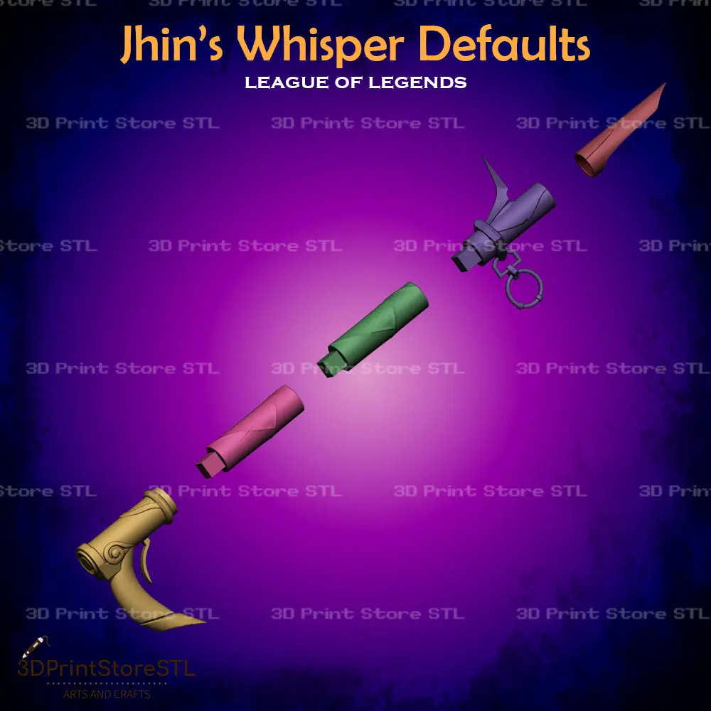 Jhin High Noon Whisper Cosplay League of Legends - STL File
