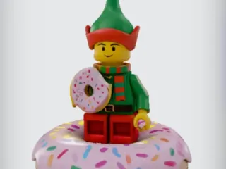 Lego Elf Keyring 