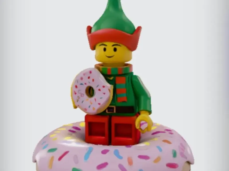 Chaveiro de Elfo Lego