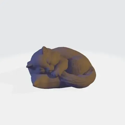 AI generated sleeping cat