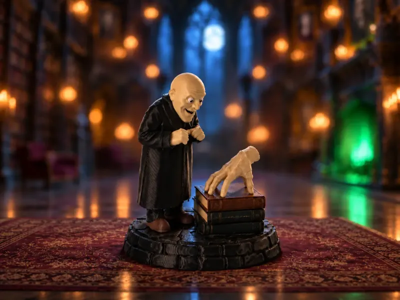 Uncle Fester & Thing - Addams Family Figurine