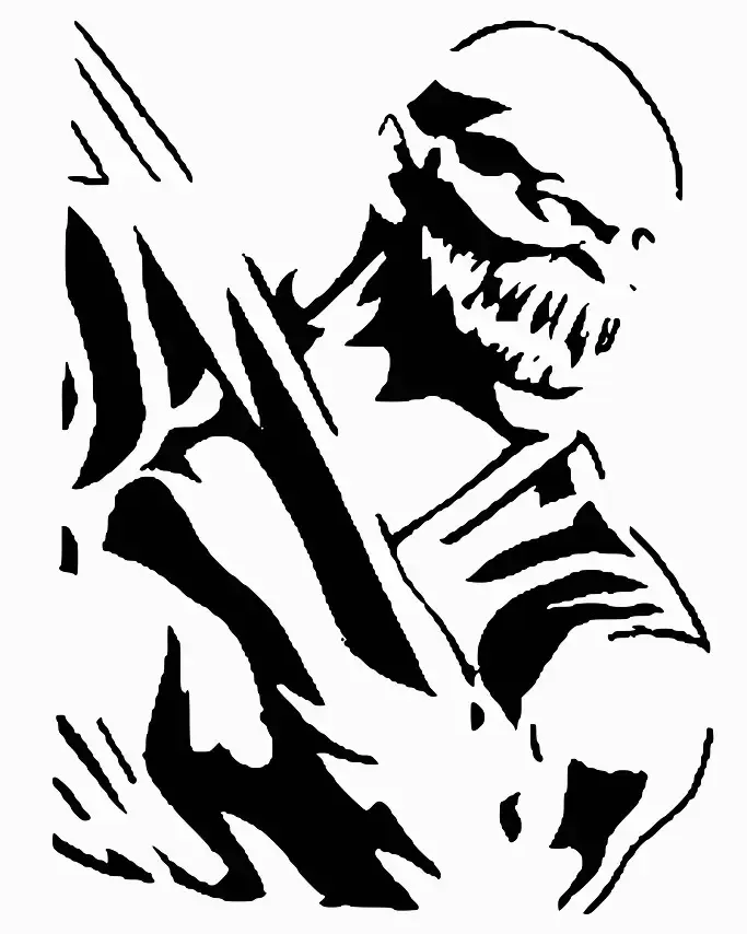 MK Baraka stencil