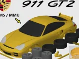 Porsche 911 (996) GT2 Bausatzkarte (Maßstab 1:24)-0