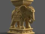 Elephant Table-Pot-planter-candy container-urn-candle holder-8