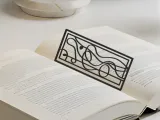 Abstract Lines Bookmark, Creativity Bookmark, Gift Idea-1