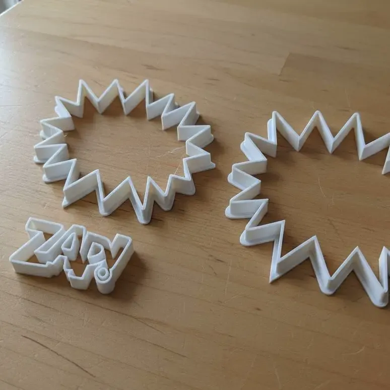 ¡ZAP! Cortador de galletas con efecto de cómic