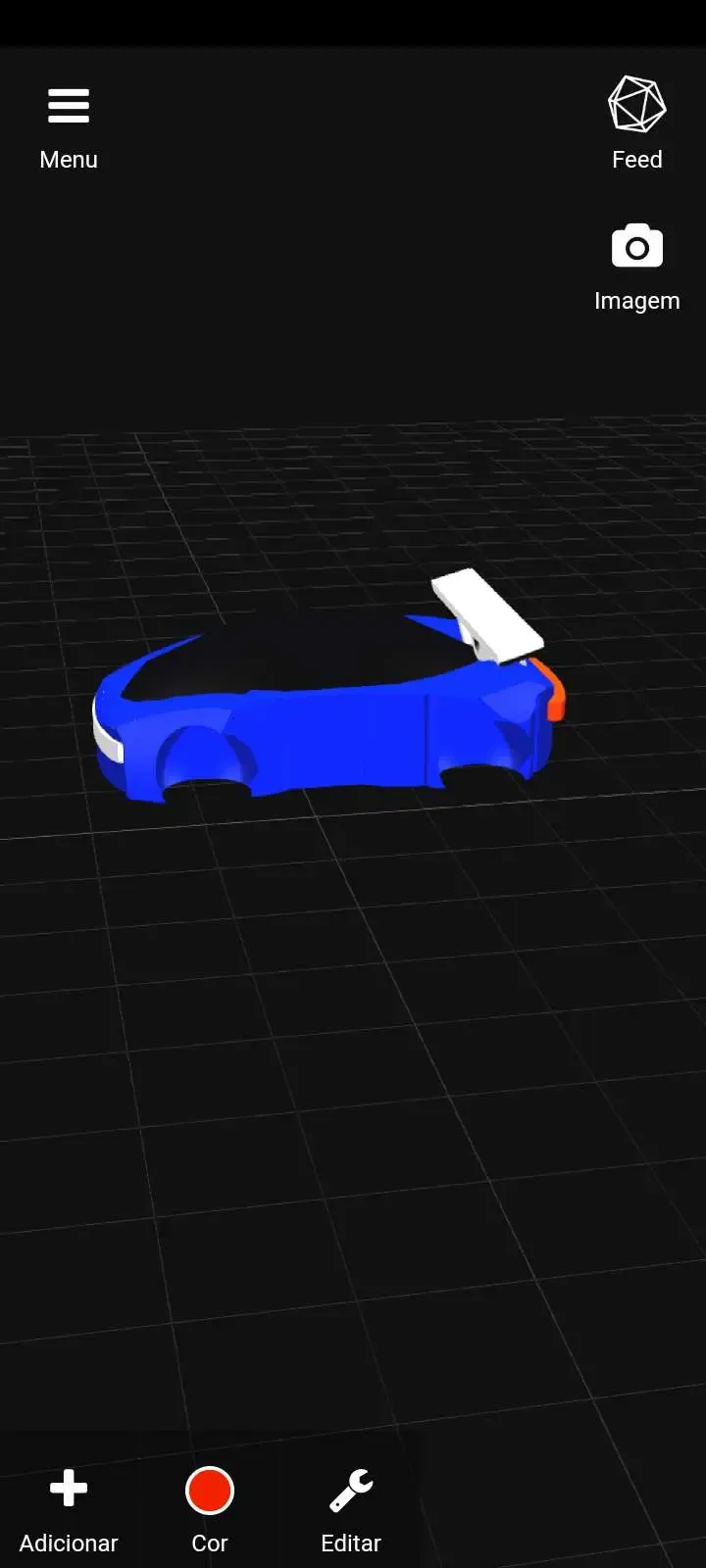 Car diablo Azul