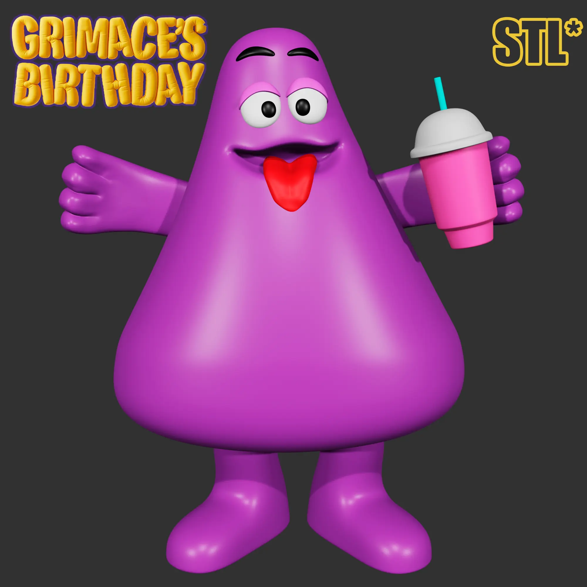 THE GRIMACE SHAKE | 3D FAN ART