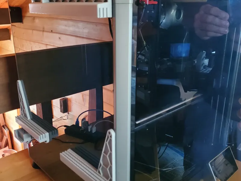 Support de couvercle K1 Max et rangement de la plaque de construction