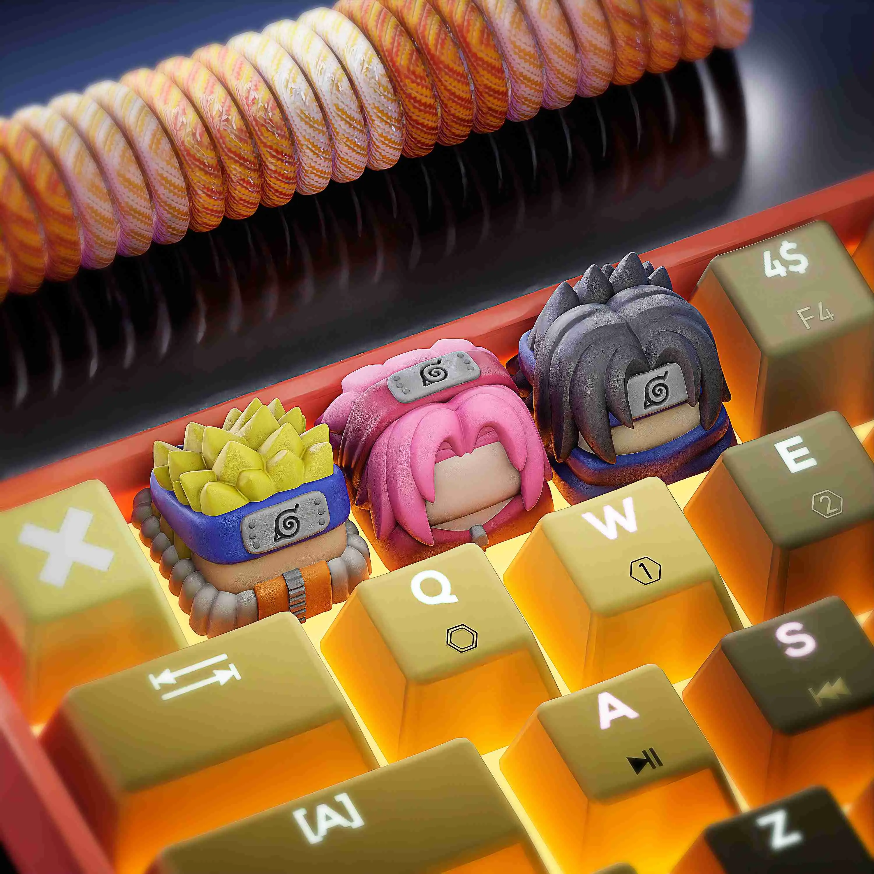 Naruto Starters Keycaps - Teclado mecánico