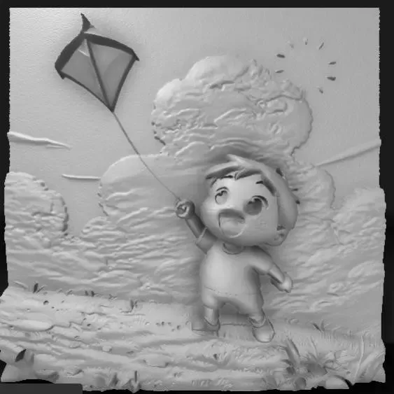 the boy with the kite