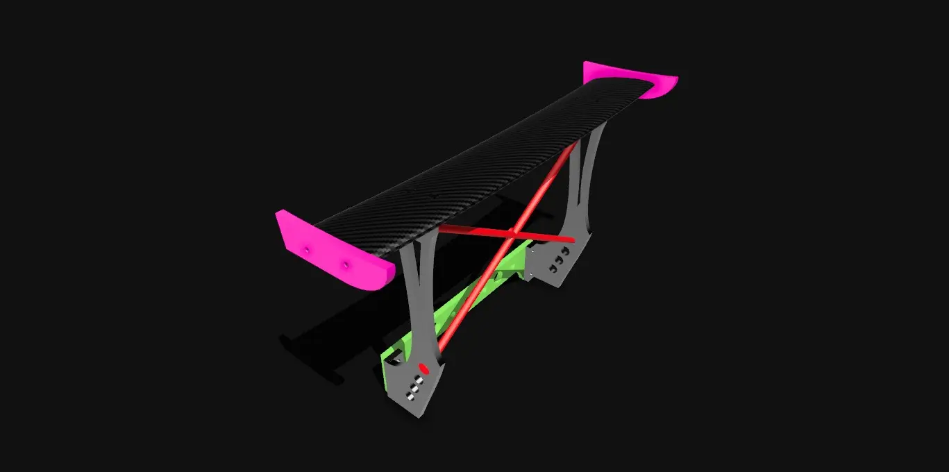 RC 1:10 DRIFT CAR ALERÓN TRASERO SUICIDA GT WING ROCKET BUNNY