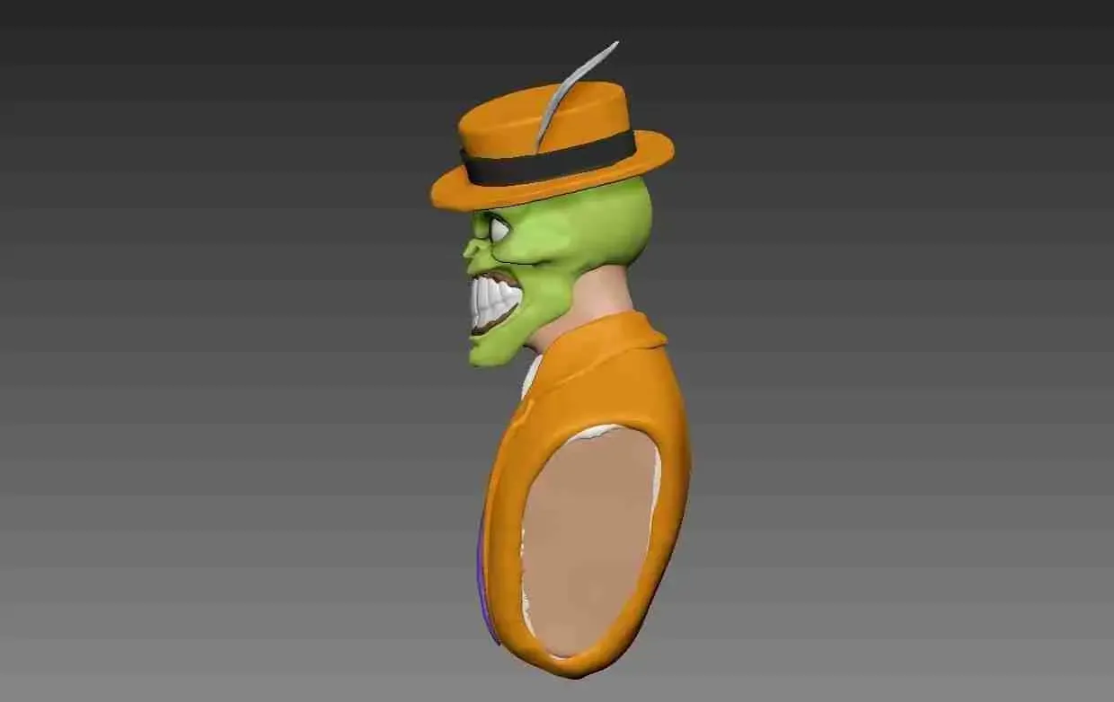 The Mask Jim Carrey Bust 3D print model