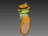 The Mask Jim Carrey Bust 3D print model-5