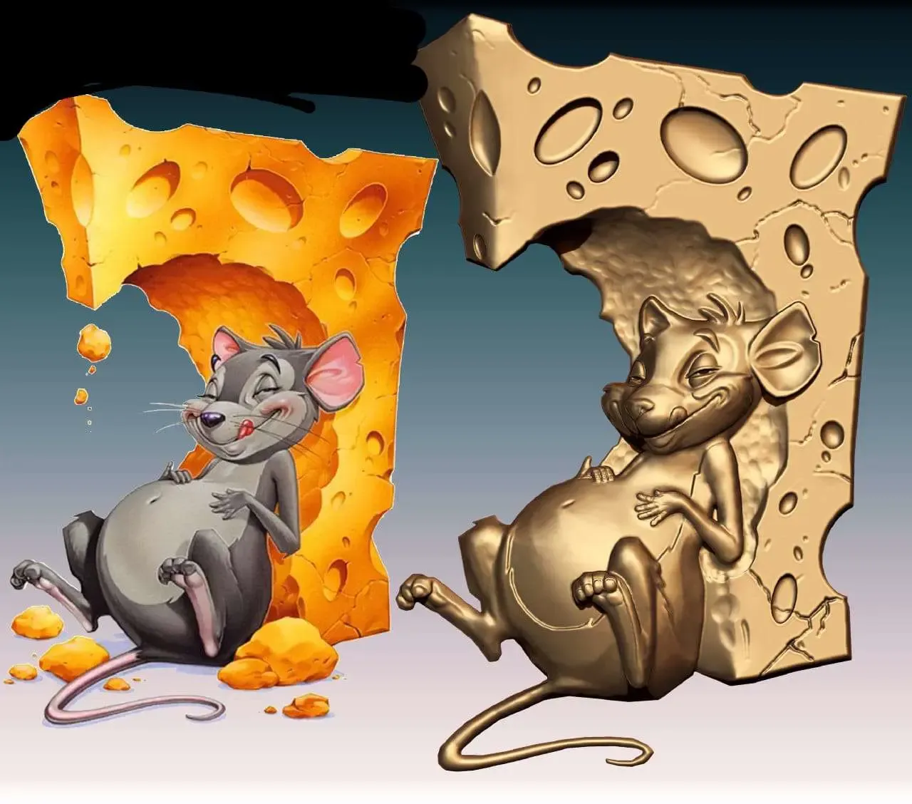 rato c/ queijo 