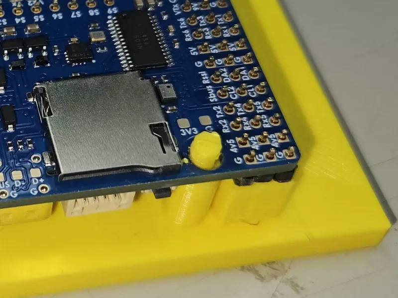 Matek F405 Wing V2フライトコントローラー用はんだ付け治具。