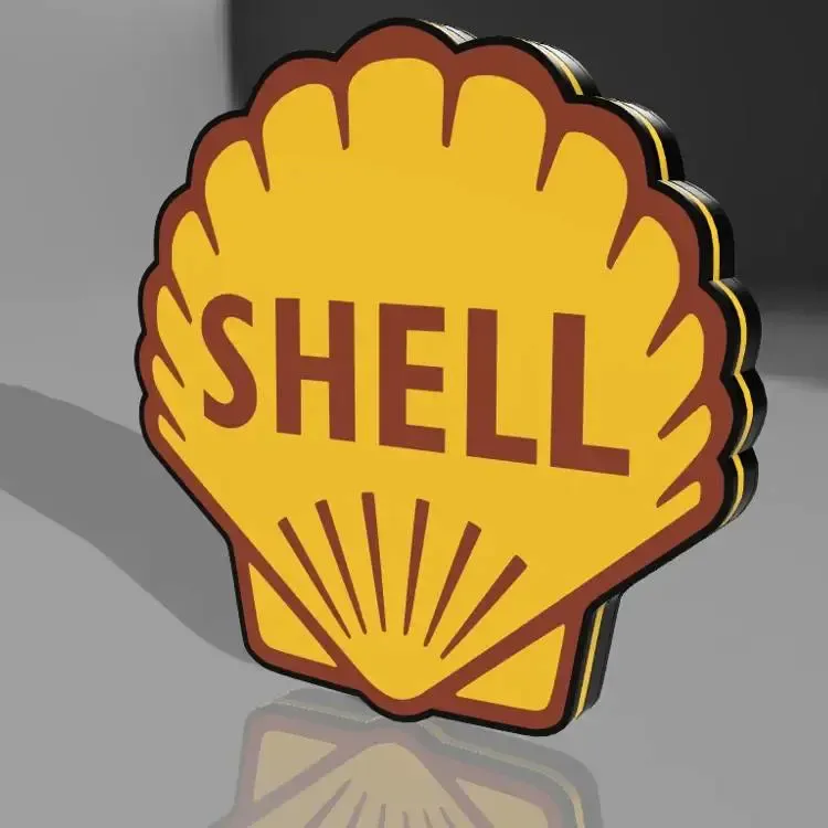 Classic Shell Petrol logo/sign lightbox