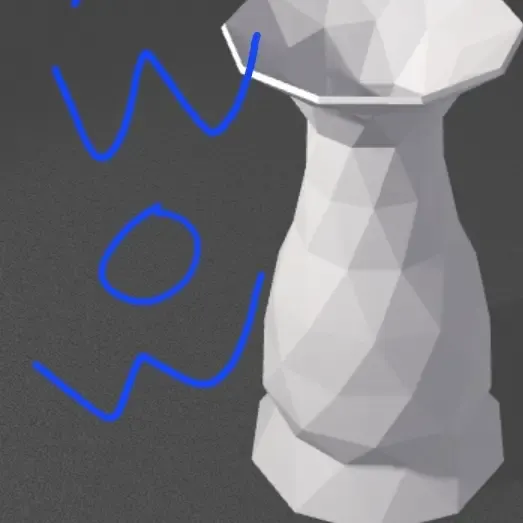 Another vase, lowpoly this time.