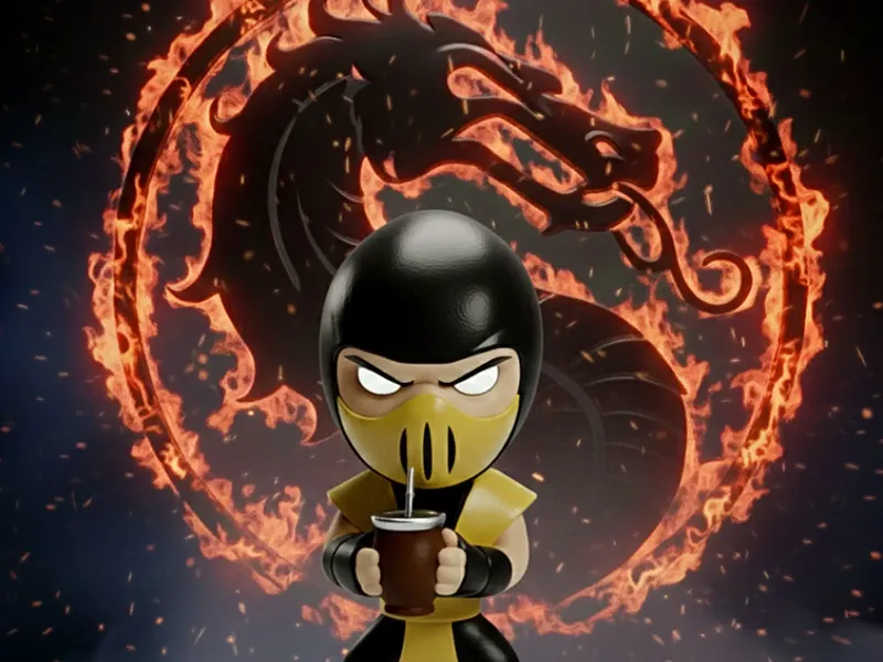 SCORPION MATERO - MORTAL KOMBAT