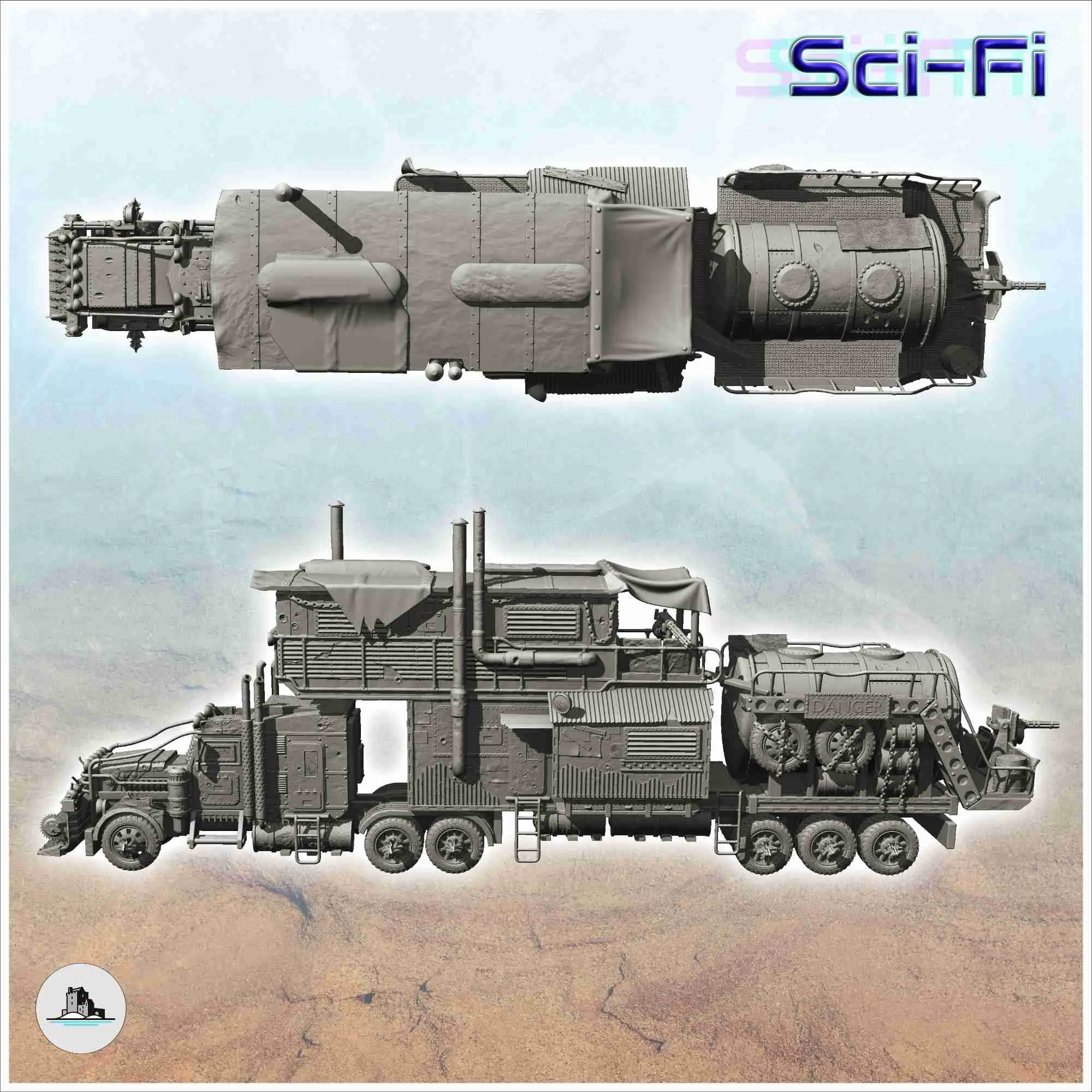 Large American Post-apo Truck With Tank And Living Space (7) 