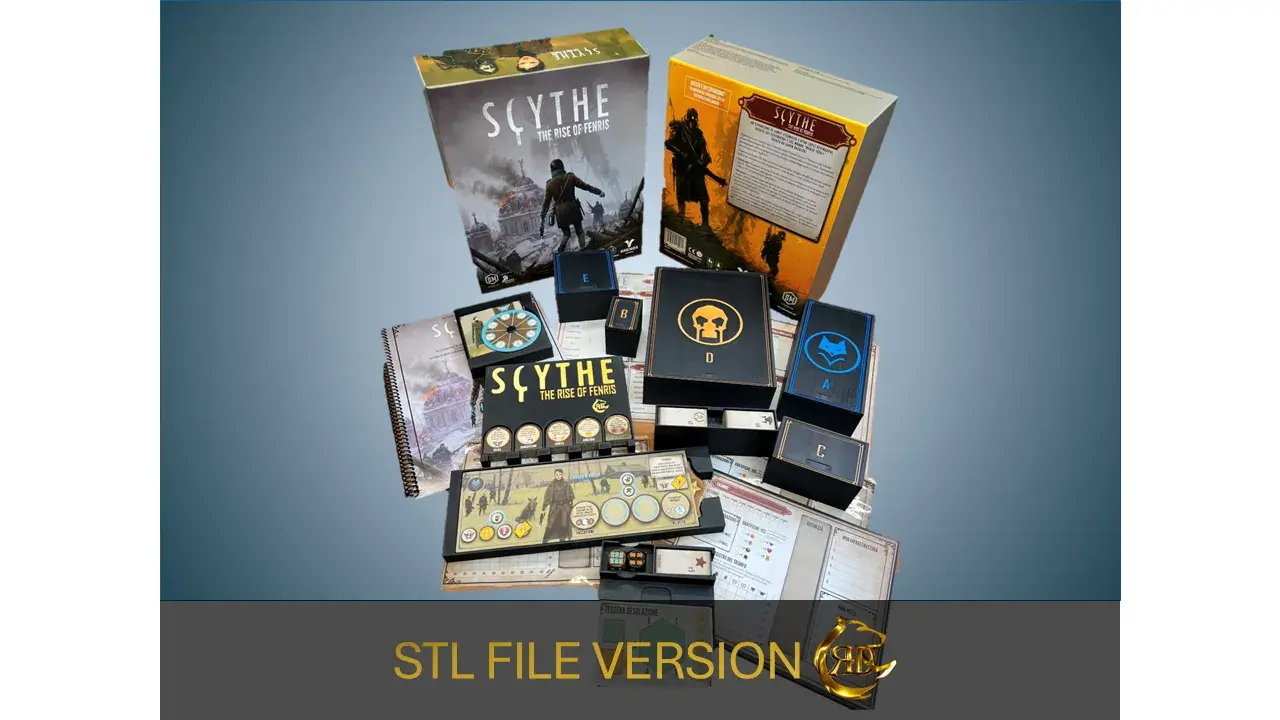 Scythe The Rise of Fenris Board Game Organizer | Insert